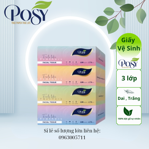 Hôp khăn rút lụa cao cấp POSY Sáng , Trưa , Chiều ,Tối 4