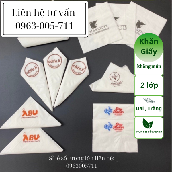 Giấy Ăn In Logo Theo Yêu Cầu 4