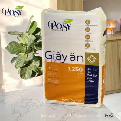 Giấy Ăn Vuông Gấp Cao Cấp POSY 1250 5