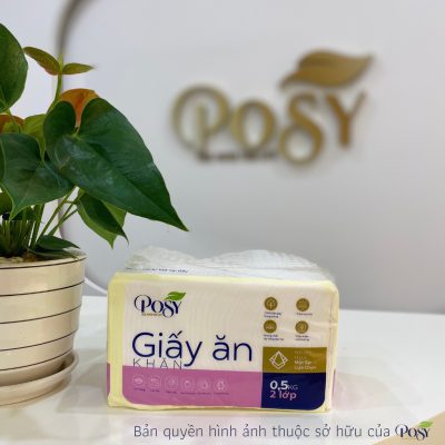 Giấy Ăn Vuông 240 Cao Cấp POSY Gói 0,5KG 7