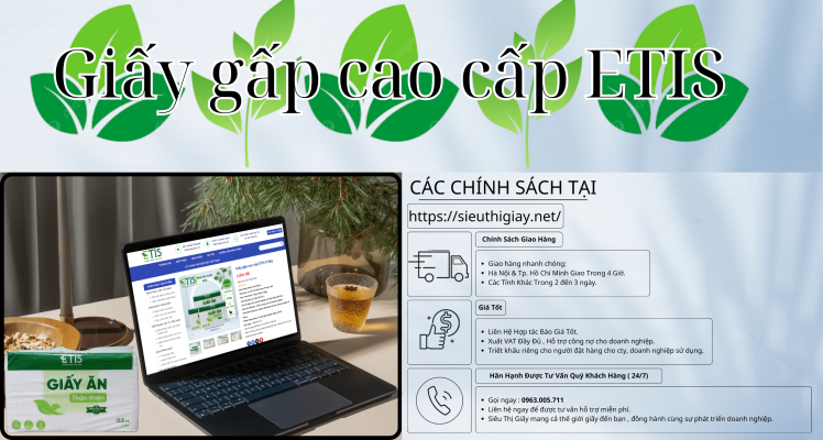 Giấy gấp cao cấp ETIS 0.5kg 20