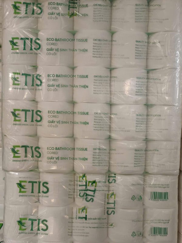 Giấy vệ sinh ETIS 10 cuộn 3 lớp có lõi 8