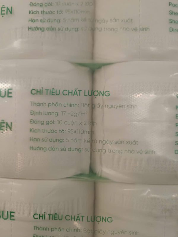 Giấy vệ sinh ETIS 10 cuộn 2 lớp có lõi 7